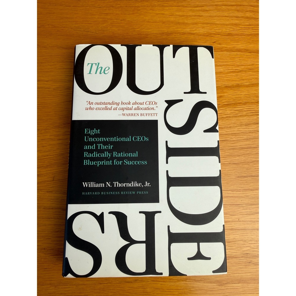 The Outsiders Book Hardcover HARVARD BUSINESS REVIEW PRESS Thorndike